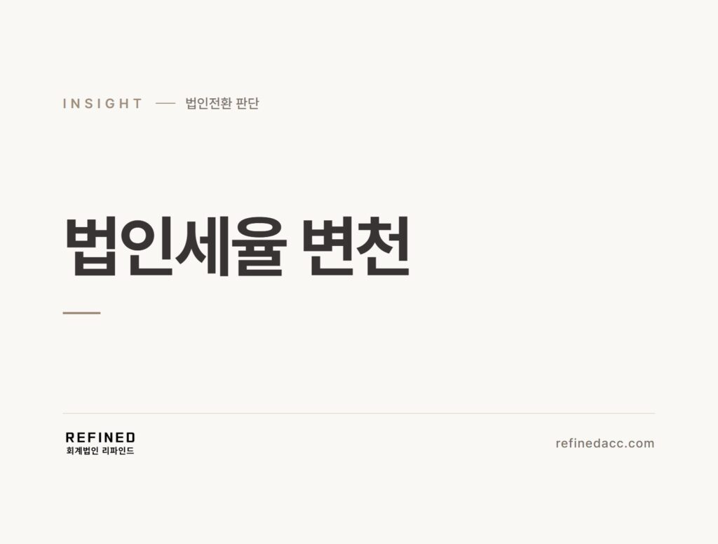 법인세율 변천